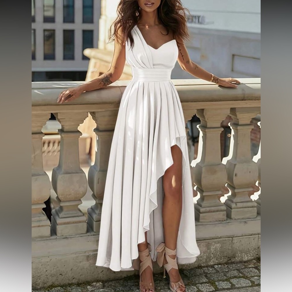 White Evening Gown